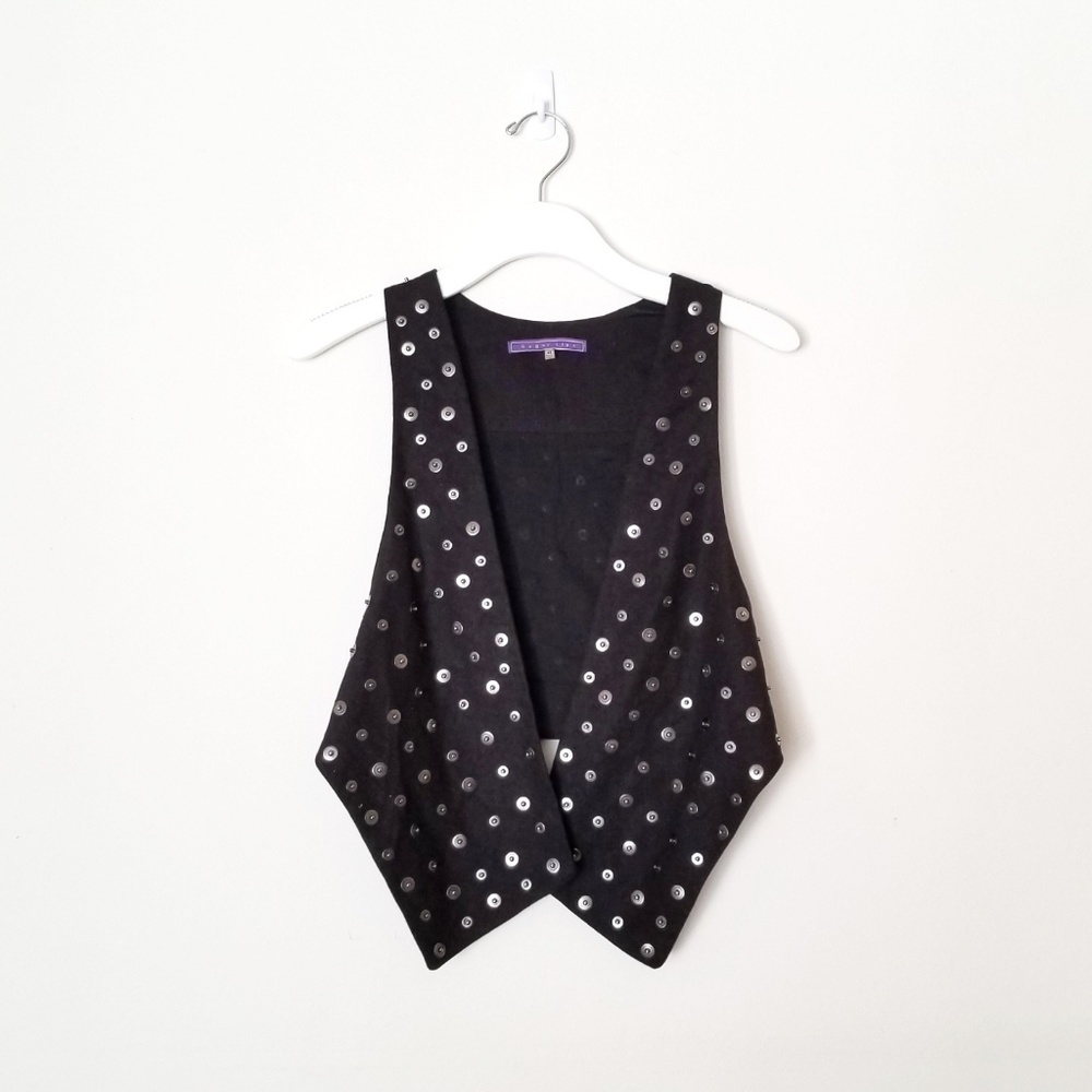 Black Studded Vest
